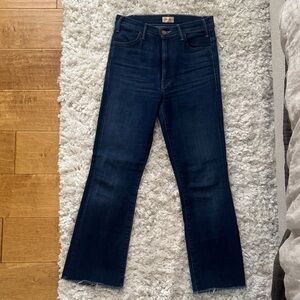 Dark Indigo High-Rise Flare Jeans - Women's